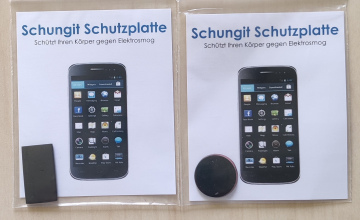 Schungit Handy-Kleber rund 20mm